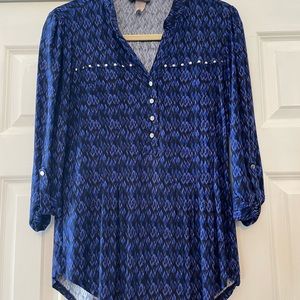3/4 sleeve stretchy top